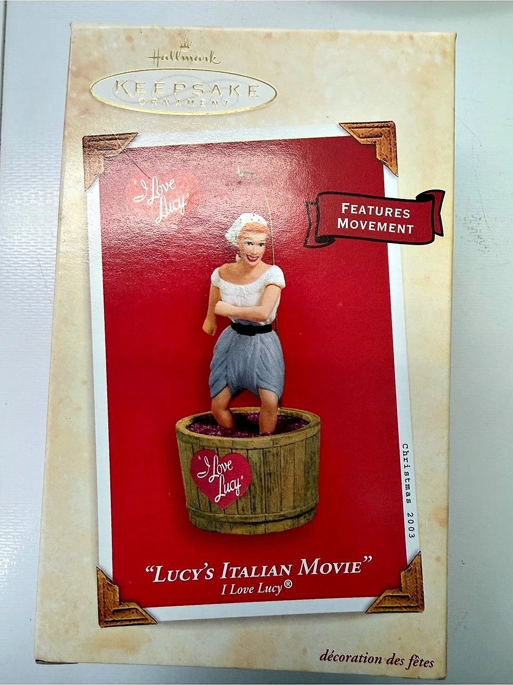 Hallmark Lucy’s Italian Movie Keepsake Ornament